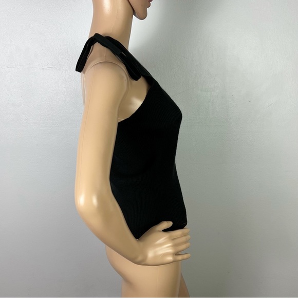 NEW BA&SH BLACK ONE-SHOULDER TANK TOP - Picture 6 of 9